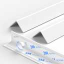 6 Pack Baby Corner Guards, White Self-Adhesive Edge Protectors for Furniture, Tables & Walls, Child Safety Bumpers for Baby Proofing