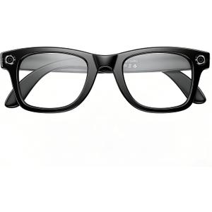 Smart Glasses with Camera 4K Bluetooth Glasses Replaceable Lenses with Chat GPT270mAh for Travel, Conferences,Driver,Translation, Voice Control & Object Recognition, Silicone Sound Tube