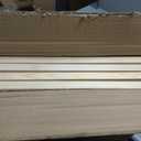 Furnnylane 4 Panel Short Room Divider Screen,Beige Freestanding Partition,Small Bamboo Panel Divider for Room Seperation,3.95 FT Tall