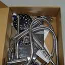 Veken Wide High Pressure Rain Shower Head with Handheld, Handheld Shower Heads with Multi Spray Modes, Rainfall Combo with 15" Metal Extension Arm,Detachable Dual Shower, Bathroom Decor,Chrome Silver (11.8 Inch(Standard))