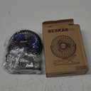 BESKAR USB Clip on Fan, Portable Small Fan with Cord Powered, 3 Speeds Strong Airflow, with Sturdy Clamp, Quiet Personal Desk Fan (Black)