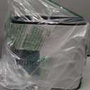 White Slim Bathroom Trash Can with Press Top Lid,12 Liter Small Thin Garbage Can,3.17 Gallon Narrow Dog Proof Plastic Waste Basket, and Covered Wastebasket for Room, Bedroom, Kitchen, Toilet, Office, Dorm