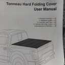 5FT Hard Tri-Fold Truck Bed Cover for 2019 2020 2021 2022 2023 2024 2025 Ford Ranger FRP Tonneau Cover | Styleside