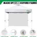 Acepic Canopy Sidewalls for 10x10 Pop Up Canopy Frame, Waterproof UV Protection Material for Outdoor Events, Courtyard, Vendor Booths (White, 3 PCS Sidewalls Only)