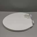 Delta Faucet Morgan Elongated Slow-Close White Toilet Seat with Non-Slip Seat Bumpers, White 811903-WH