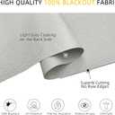 ChrisDowa Blackout Window Shades, Cordless Roller Blinds for Indoor Windows, 44"W x 72"H, Grey