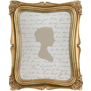 Sunlit Vintage Picture Frame 8x10 Inch, Luxury Antique Photo Frames with Glass Front, Photo Display, Tabletop Wall Hanging, Gold