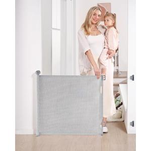 Likzest Retractable Baby Gate, Mesh and Pet Gate 33/'' Tall, Extends up to 55/'' Wide, Child Safety Gates for Stairs Doorways Hallways, Dog Cat Indoor Outdoor (Gray), 6*18, SH20.006DC (33" Tall x 55" Wide)