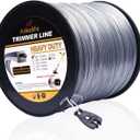 A ANLEOLIFE 5-Pound Heavy Duty Square .095-Inch-by-1280-ft String Trimmer Line in Spool, with Bonus Line Cutter