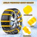 Tallew Snow Tire Chains Nylon Snow Straps for Car Tires 1.26" Width Emergency Anti Skid Car Tire Chains Universal Anti Skid Tires Chain for Truck Winter, Tyre 175 to 295 mm(0.6 x 37 Inches,20 Pcs)