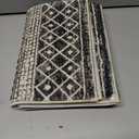 Moroccan Area Rug, 2x3 Black Distressed Entryway Rug Non-Slip Small Rug, Soft Low-Pile Washable Indoor Door Mat Floor Carpet for Entrance Bedroom Kitchen Bathroom