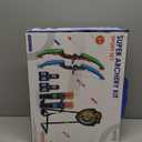 HYES 2 Pack Bow and Arrow for Kids, LED Light Up Archery Set with 24 Suction Cup Arrows, 1 Standing Target, 6 Score Targets & 2 Quiver, Indoor Outdoor Sport Gifts for Boys Girls Ages 48