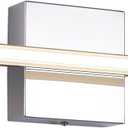 Chrome Bathroom Light Fixtures 24 Inch Bath Wall Lighting IP44 14W Vanity Lamp Bar Modern LED Lights for Vanity Rectangle Bathroom Lamps Over Mirror Acrylic Restroom Sink Light