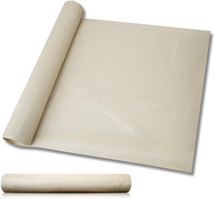 Windscreen4less 6'x25' Sun Shade Fabric Roll Shade Cloth Cover Wind Screen UV Block for Outdoor Pergola Patio Backyard Garden Greenhouse, Beige