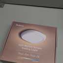 Rechargeable Shower Light for Inside Shower, 12000mAh Motion Sensor Wireless Ceiling Light with Remote No Wiring, Battery Operated Closet Lights Cordless LED Overhead Lighting for Pantry Bathroom (White)