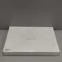 Modern Elegant 18"x12" Rectangle Natural Ivory Beige Faux Leather Shagreen Decorative Tray Ottoman Coffee Table Perfume Vanity Kitchen Serving Tray with Silver Metal Handles by Home Redefined.