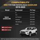 RAV4 Floor Mats AOMSAZTO Floor Liners Fit for Toyota RAV4 2019-2025 (Not Fit Hybrid): All Weather Automotive Floor Mats - 1st & 2nd Row Full Set Rubber Floor Liners - Anti Skid Car Mats
