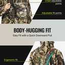 TIDEWE Binocular Harness Chest Pack with MOLLE System, 2 Detachable Pouches, Silent Magnetic Closure, Lightweight & Waterproof Bino Harness for Hunting, Hiking & Birdwatching, Next Camo G2