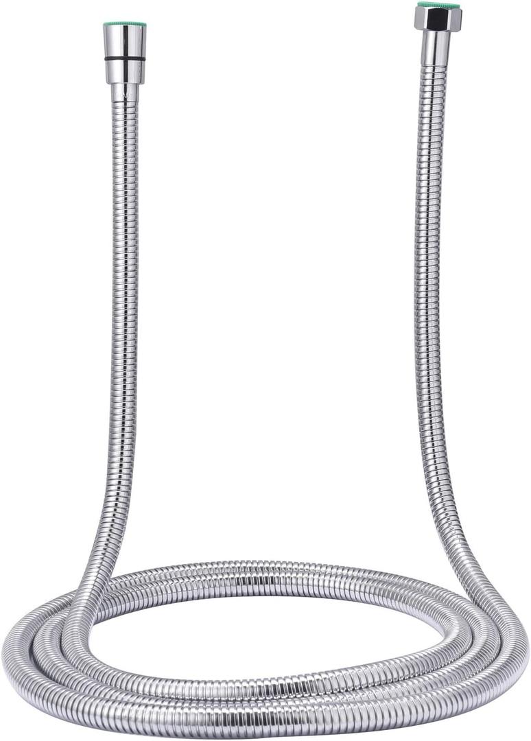 SR SUN RISE 2.45 Meters/96 Inches/8 Ft. Flexible 304 Stainless Steel Replacement Shower Hose Extra Long with Brass Fittings.Explosion-Proof. Polished Chrome