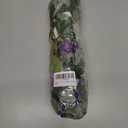 HyeFlora Artificial Flowers for Outdoors 2PCS Spring Faux Morning Glory Look Real Silk Flowers for Outside Planter UV Resistant Fake Flowers for Home Garden Balcony Yard Porch Deco Purple