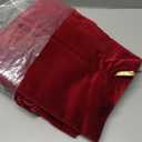 Christmas Tree Skirt: 48 Inch Large Luxury Wine Red Velvet Plush Fur Ruffled Christmas Tree Skirts with Gold Trim and Bow, Vintage Royal Decorations for Xmas Home Indoor Decor