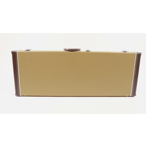 CAPRIFUL Electric Guitar Hardshell Case Leather Case Red Soft Layer Interior With Locking Latch Waterproof (Yellow)