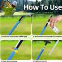Golf Grip Removal Tool, 12" V-Groove Grip Remover Saver for Standard Length Swinging Grips, High-Carbon Steel Golf Club Regripping Kit, Golf Supplies, Golf Grip Kit, Grip Repair Tool