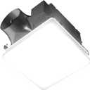 EVOLVE Premium Bathroom Exhaust Fan with Light and Continuous Run, 110-130-150 Selectable CFM