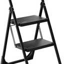 Step Stool for Adults,2 Step Ladder Folding 330lbs Anti Slip Step Stool