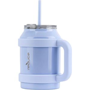 REDUCE 50 oz Mug Tumbler with Handle and Straw - Stainless Steel with Sip-It-Your-Way Lid - Keeps Water Cold up to 36 Hours - Sweat Proof, Dishwasher Safe, BPA Free - Glacier, Opaque Gloss
