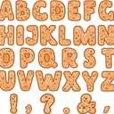 150 PCS Large 6" Bulletin Board Letters Set, Gingerbread Classroom Alphabet Cutout Letter for Christmas Bulletin Board Display Home School, A Great Helper to Inspire Students' Learning Interest