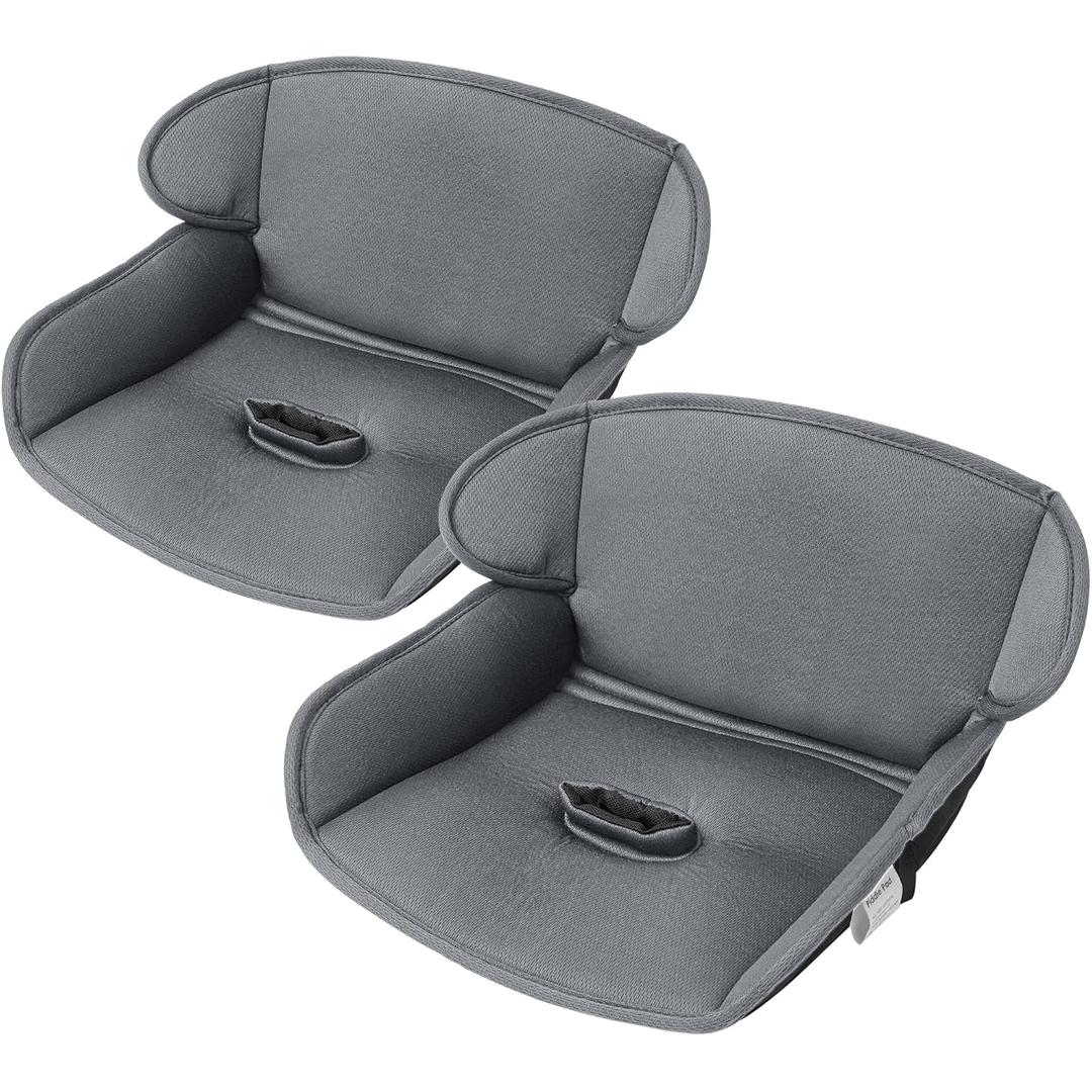 Baby Piddle Pad- Fully Waterproof Toddler Liner & Seat Protector Compatible with Car Seat Stroller with 3D Breathable Material-360 Degree Protection (Grey 2PCS)