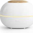 Soulorigin 100ml Mini Essential Oil Diffuser, Portable Aromatherapy Diffuser with Warm Light, One-Button Control, Auto Shut-Off, Quiet Ultrasonic Mist for Home, Travel, Yoga, Meditation (White)