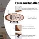 Christian Gifts,Wooden Clock,Desktop Clock,Wooden Silent Wall Clock,Religious Gifts Inspirational Gifts Bible Verse Gifts Birthday Gifts (Jeremiah 29:11)