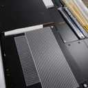 Arulvmrn 47.24" Big Modern Vanity Desk with Mirror and Lights, Vanity Desk with 29.53" HD Lighted Mirror, Makeup Vanity with 5 Drawers and Storage Shelves and Charging Station, Black2