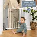 Ingenuity The Stairway 42W Series Safety Pet and Baby Gate, 28"-42" Wide, 28" Tall, for Stairway or Hallways - White, 28"- 42" Wide
