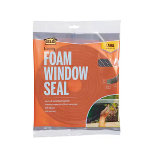 MD Building Products 02097 3/8 in. x 1/2 in. x 17 ft. Gray Economy Foam Window Seal for Large Gaps, Large