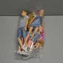 Dolls Family Playset with Baby Stroller Set- 6 People, Pets & Accessories for 3-12 Years Old | Toddler Gift with Pregnant Mom, Dad, 3 Kids, Dogs, and Interactive Play