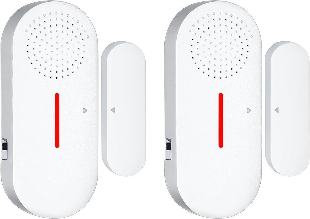 Door Window Alarm, 95DB Door Alarms for Kids Safety, Wireless Sensor Door Window Burglar Alarm-Window Pool Alarms for Home (2 Pack)