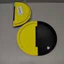 8 Inch BPA-Free Multifunctional Snack Sealer Tool – Tortilla Sealer, Taco Crimper, Quesadilla/Empanada/Samosa Maker, Burrito Press & Sandwich Sealer for DIY Snacks & Lunchboxes (Black Yellow) 2 Pack