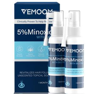 5% Minoxidil Hair Growth Spray for Women and Men, Effective Anti-Hair Loss Treatment for Regrowth, Extra Strength Scalp Solution, Thicker, Stronger and Longer Hair - 60ml