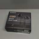 Fingerprint Door Lock- Smart Door knob,biometric Door Lockwith passcode keypad keyless Entry Door Handlefor Bedroom Home Hotel Office Apartment (Black with APP)