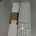 RedThunder K10 Wireless Gaming Keyboard and Mouse Combo, LED Backlit Rechargeable 3800mAh Battery, Mechanical Feel Antighosting Keyboard + 7D 3200DPI Mice for PC Gamer (White)