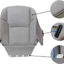 Front Left Driver Side Bottom Synthetic Microfiber Leather Medium Gray Seat Cover Compatible with Toyota 4Runner 2003 2004 2005 2006 2007 2008 2009