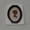 AELS 5x7 Inch Vintage Picture Frame, Elegant Antique Photo Frames with Glass Front, Photo Display, Tabletop Wall Hanging, Gift Ideas, Black Oval with Gold Trim