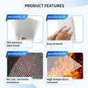 8 Pack 68 Inch Wire Mesh Screen, 20 Mesh Stainless Steel Mesh, Durable and Rust Resistant Metal Mesh Screen for DIY Projects, Vent, Garden, Cage, Window Screen, Filter Mesh