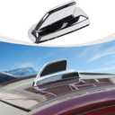RAZPOY Shark Fin Antenna Base Cover Trim Compatible with Chevy Silverado & Suburban & Tahoe & GMC-Yukon & GMC-Sierra & Cadillac Escalade 2014-2018, Chrome