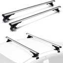 Universal Roof Rack Cross Bars, 48" Adjustable Aluminum Alloy Crossbars Car Roof Rack, Heavy Duty Carrier Brackets Holders for Kayak Bike Snowboard Canoe Cargo Basket Luggage, 165LBS Load