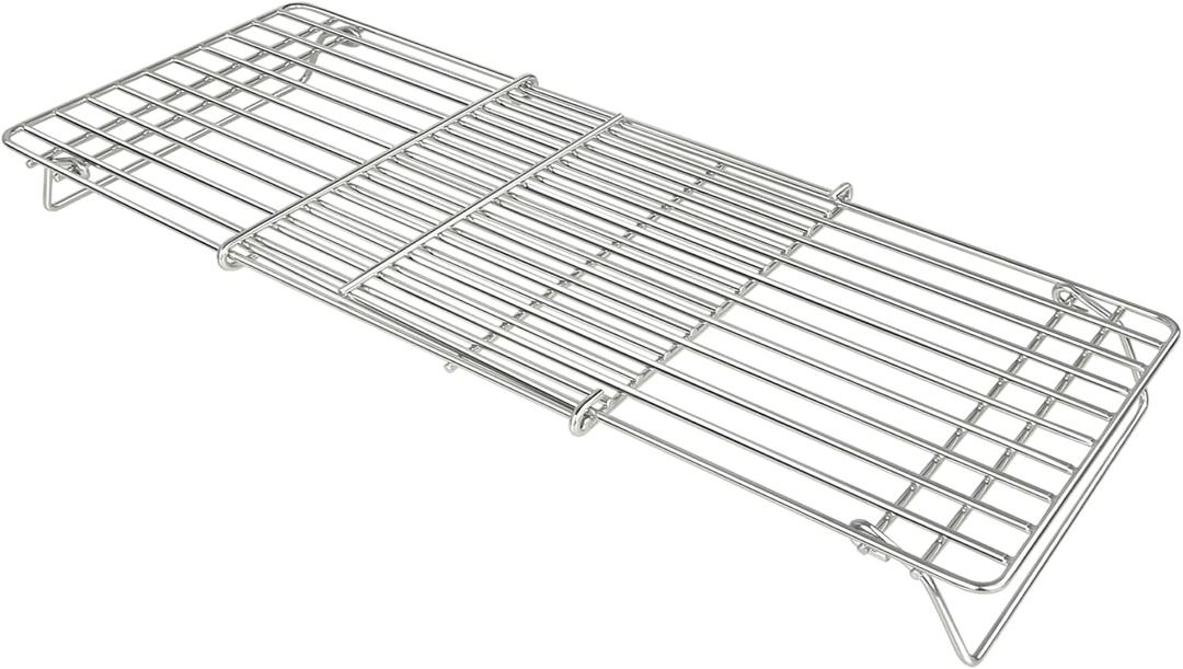 Adjustable Warming Rack for Blackstone 17 22 28 36 Inch Griddle Upper Grill Grid Shelf for Weber Pit Boss Nexgrill Charbroil and More Tabletop Flat Top Griddle Accessories Stainless Steel Grates