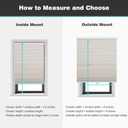 Changshade Cordless Cellular Shades, Light Filtering Honeycomb Shades for Windows, Pull Down Pleated Blinds, Easy to Install for Indoor Windows and French Doors,30.5" W x 64" H, Beige